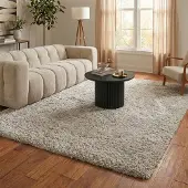 NATURL. Shaggy Teppich - Blaze Beige Grau 200x290 cm