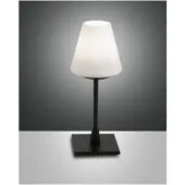 FABAS LUCE Tischleuchte Lucy G9 Ø100mm Warmweiß Schwarz dimmbar