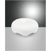 FABAS LUCE LED Akku Tischleuchte Bluma Ø170mm 3.9W Warmweiß Weiß dimmbar Akku