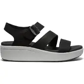 Keen Ellecity Backstrap Leder Damen Sandalen schwarz 37