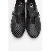 Forever & Always Arian Leder Ballerina Damen