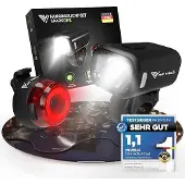 MIVELO Fahrradlicht-Set - USB aufladbar & wasserdicht - 100 Lux - Smart One