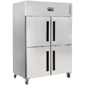 Polar Serie G Gefrierschrank Edelstahl mit geteilten Türen 1200L