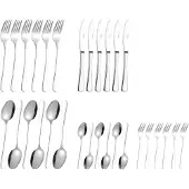 Esmeyer 30-tlg. Besteck SYLVIA, aus Edelstahl 18/0, poliert, Materialstärke 2.2/2.0 mm. , 156-081