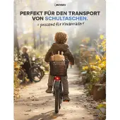 OEM XXL Jumbo Fahrradanhänger - groß für Kinderfahrräder - mit Regenschutz