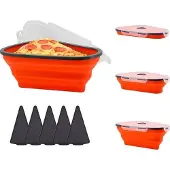 OEM Silikonpizzabak mit Deckel, Raumsparender Pizzacontainer