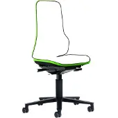 BIMOS Arbeitsstuhl Neon 2, mit Rollen, ESD, Permanentkontakt, grün
