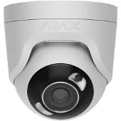Ajax TurretCam HL IP Eyeball Kamera, 8 MP, 2.8 mm, Intelligente Videoanalyse, Weiß (HAN 126265)