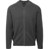 Casamoda Strickjacke "Strickjacke" mit Reißverschluss und Blouson-Kragen