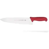 Mundial , Professionelles Küchenmesser, (5510-10), 25.4CM, Breite dreieckige Klinge, Rot, Edelstahl