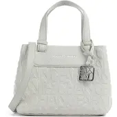 Armani Exchange für Damen. XW001576AF15774U6275 Beigefarbene Tasche mit Logodruck (OSFA), Weiß, Lässig, Klassisch, Polyester