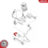 ESEN SKV Ladeluftschlauch 24skv544 links für Opel