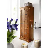 MASSIVMOEBEL24.DE MASSIVMOEBEL24 Schrank Akazie 73x45x180 honig lackiert OXFORD #0901