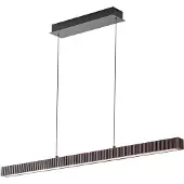 LUCANDE LED-Hängeleuchte Emara, holz dunkel, Eiche, CCT