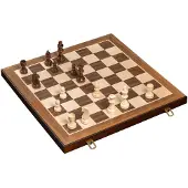 Philos Schachspiel Turnier Holz Kassette Feld 55 mm Königshöhe 98 mm