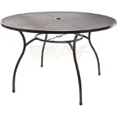 Dema Streckmetalltisch Metalltisch Gartentisch Tisch rund 'Las Vegas' 120 x 71 cm