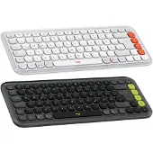 Logitech POP ICON KEYS, Mini, Kabellos, Bluetooth, Scherenschalter, QWERTZ, Graphit