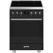 Smeg Classica C6IMMBM2 Küchenherd Freistehender Herd Elektro Zonen-Induktionskochfeld Schwarz