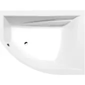 Polysan TANDEM R asymmetrische Badewanne 170x130x50cm, rechts, weiß
