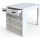 Vicco Esszimmertisch Repose Weiß 67 x 100 cm, Model 30036
