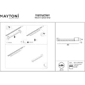 Maytoni Langfeldleuchte für Einphasen-Schienensystem UNITY Points Rot LED incl. Weiß aus Aluminum und Kunststoff 10W für Küche, Schlafzimmer, Wohnzimmer, Esszimmer, Lobby