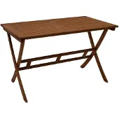 FRG Klapptisch Holztisch 120x70x74cm aus Eukalyptusholz