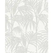 Boutique Vliestapete "Honolulu White Ice" geprägt Honolulu Weiß 10 m x 0.52 m