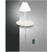 FABAS LUCE LED Wandleuchte Goodnight 470x250mm 8W Warmweiß Weiß dimmbar