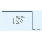 Hartmann Foliodrape Protect Arthroskopietuch 245x320 cm Krepp | Packung (6 Stück)