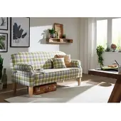 MASSIVMOEBEL24.DE Küchensofa 188x78x97 hell kariert EDINBURGH