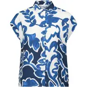 Betty & Co Bluse in indigo weiß | Gr.: 44