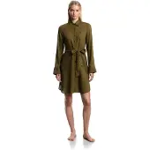 Emporio Armani für Damen. EW000817_AF20252 Strandkleid grün (S), Lässig, Viskose, Langarm