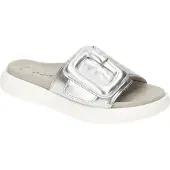 Gabor 83.751 Damenschuhe - bequeme Pantoletten silber Freizeit NEU