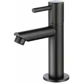 OEM Küchenarmatur - Küchenarmaturen - Waschbeckenarmatur - Schwarz - Edelstahl - Schließen Sie nur an die kalte Wasserleitung an.