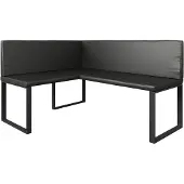 Vicco Esszimmer-Eckbank Ravon, Schwarz, 120 x 150 cm