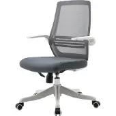 Sihoo Moderner ergonomischer Bürostuhl, Schreibtischstuhl, atmungsaktiv, Taillenstütze, anhebbare Armlehne grau
