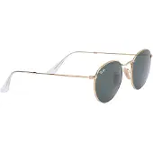 Ray-Ban RB 3447 ROUND METAL Herren-Sonnenbrille Vollrand Rund Metall-Gestell, gold
