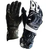 MUGENRACE Cowy Schwarz Weiße Handschuhe Größe M