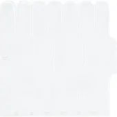 vidaXL Federfliese 10 pcs Weiß 30 x 30 cm Polyurethan und PET