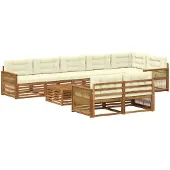 vidaXL Outdoor-Sofagarnitur 9 stk.