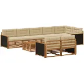 vidaXL Outdoor-Sofagarnitur 9 stk.