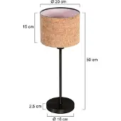 Steinhauer Tischlampe Noor, schwarz, für Wohn- / Esszimmer, Metall, Tischlampe