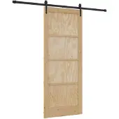 vidaXL Schiebetür ORKDAL Natur 86 x 211 cm Massives Kiefernholz