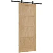 vidaXL Schiebetür ORKDAL Natur 86 x 211 cm Massives Kiefernholz