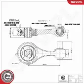 ESEN SKV Lagerung, Motor 75SKV346