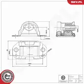 ESEN SKV Lagerung, Motor 75SKV405
