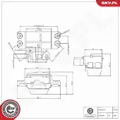 ESEN SKV Lagerung, Motor 75SKV349