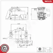 ESEN SKV Lagerung, Motor 75SKV345