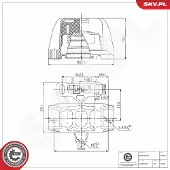 ESEN SKV Lagerung, Motor 75SKV367