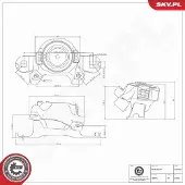 ESEN SKV Lagerung, Motor 75SKV400